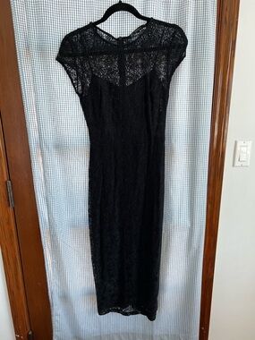 Zara Trafaluc Black Lace Top